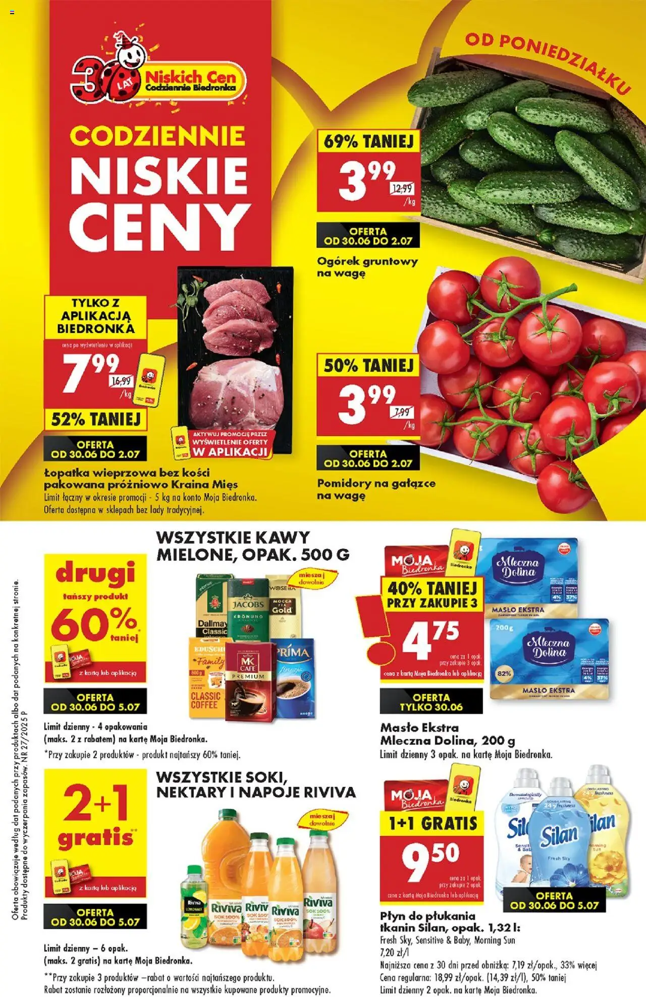 Biedronka gazetka promocyjna 30.06.2025 - "Nowa gazetka" - Numer strony 1