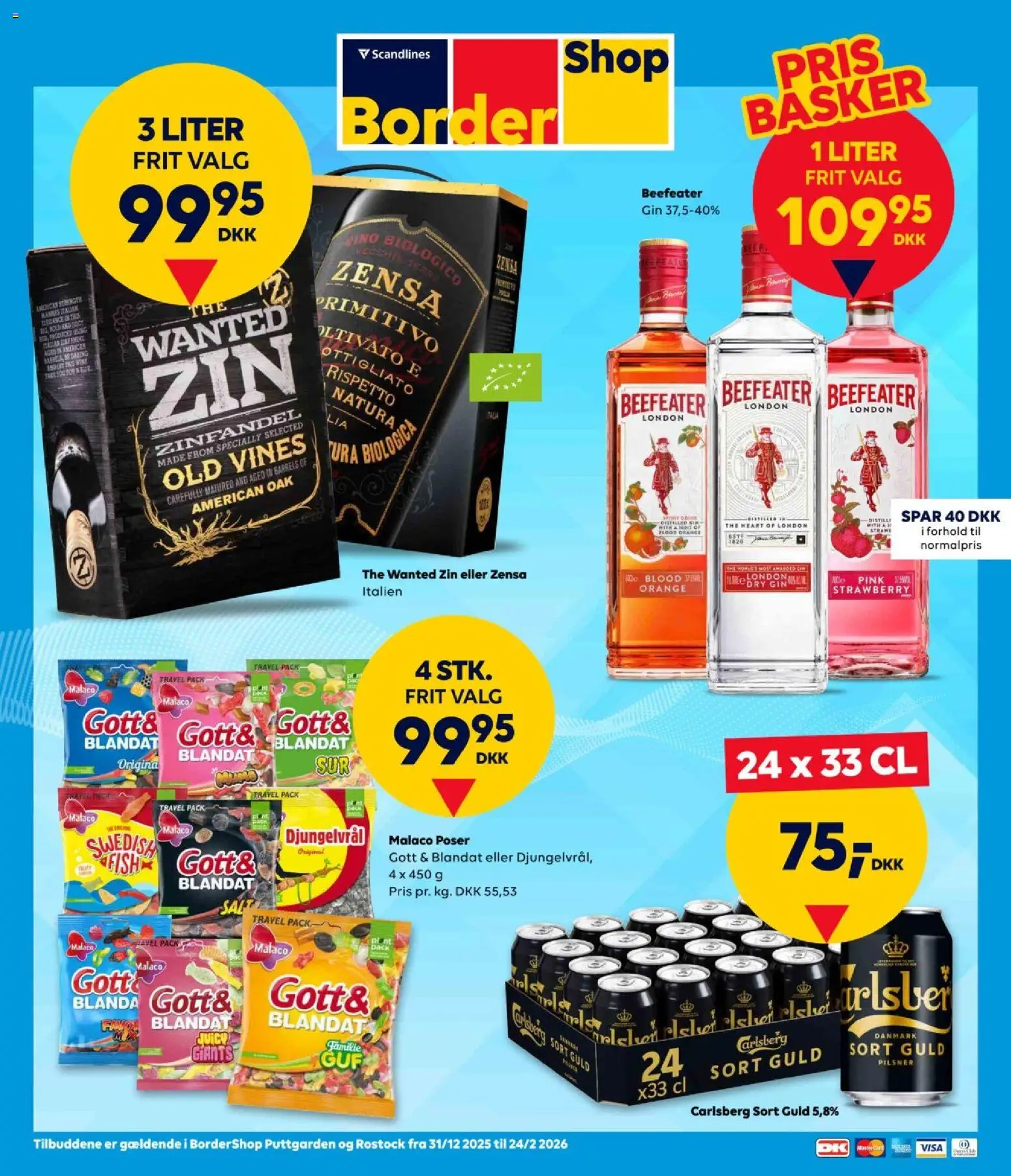 Eksempel på tilbudsavis Tilbudsavis fra butik Bordershop gyldig fra 31/12/2025 - Gin