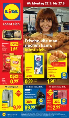 Vorschau von dem Prospekt des Geschäftes Lidl, gültig ab dem 22.09.2025