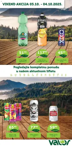 Pregled Valor kataloga - važi od 03.10.2025