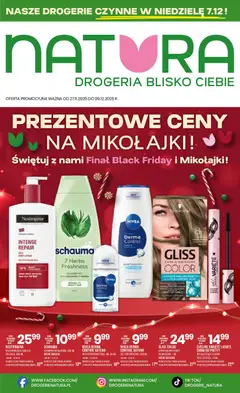 Pogląd gazetki "Black Friday" ze sklepu Drogerie Natura ważnej od 27.11.2025