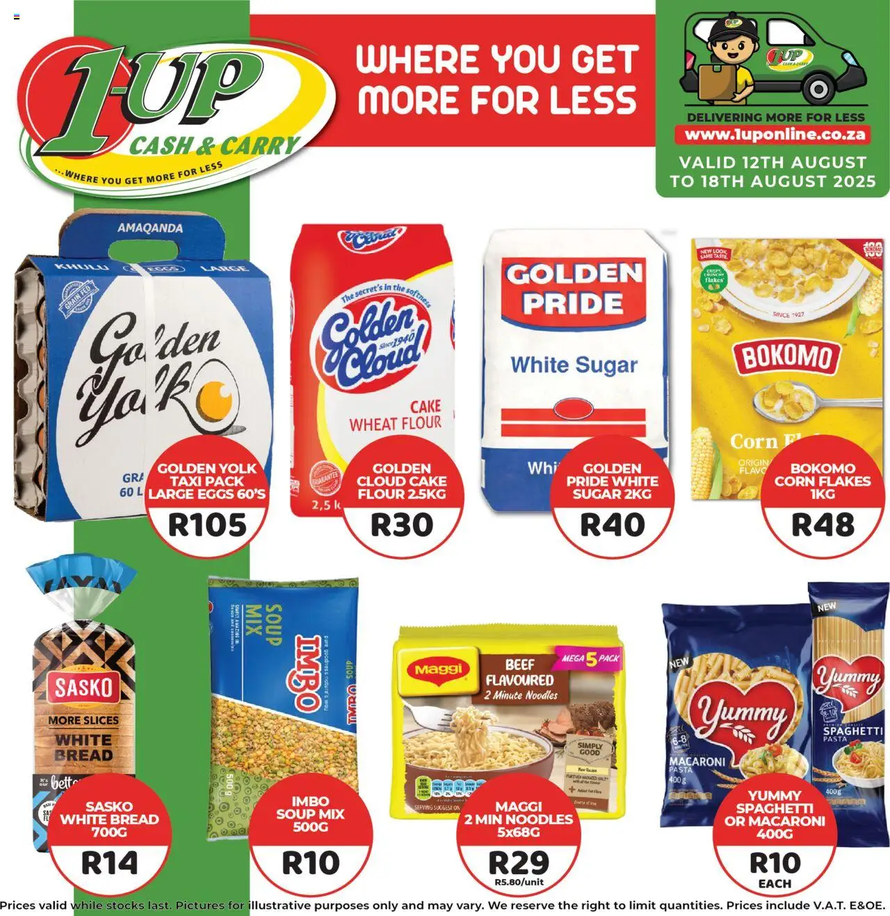 1UP Cash & Carry Specials from 12/08 - 18/08/2025 > Promotions