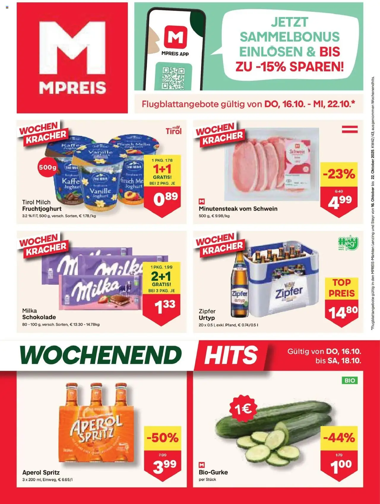  MPREIS Steyr ab (16.10.2025 - 22.10.2025) - Seite 1