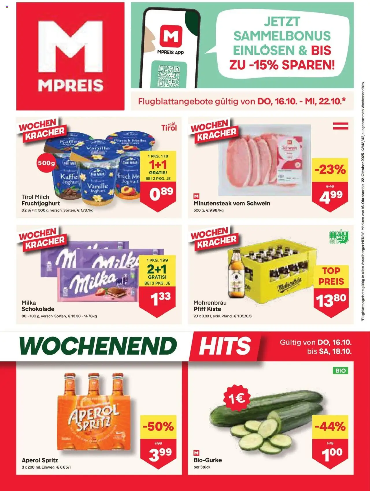  MPREIS St.Gallenkirch ab (16.10.2025 - 22.10.2025) - Seite 1
