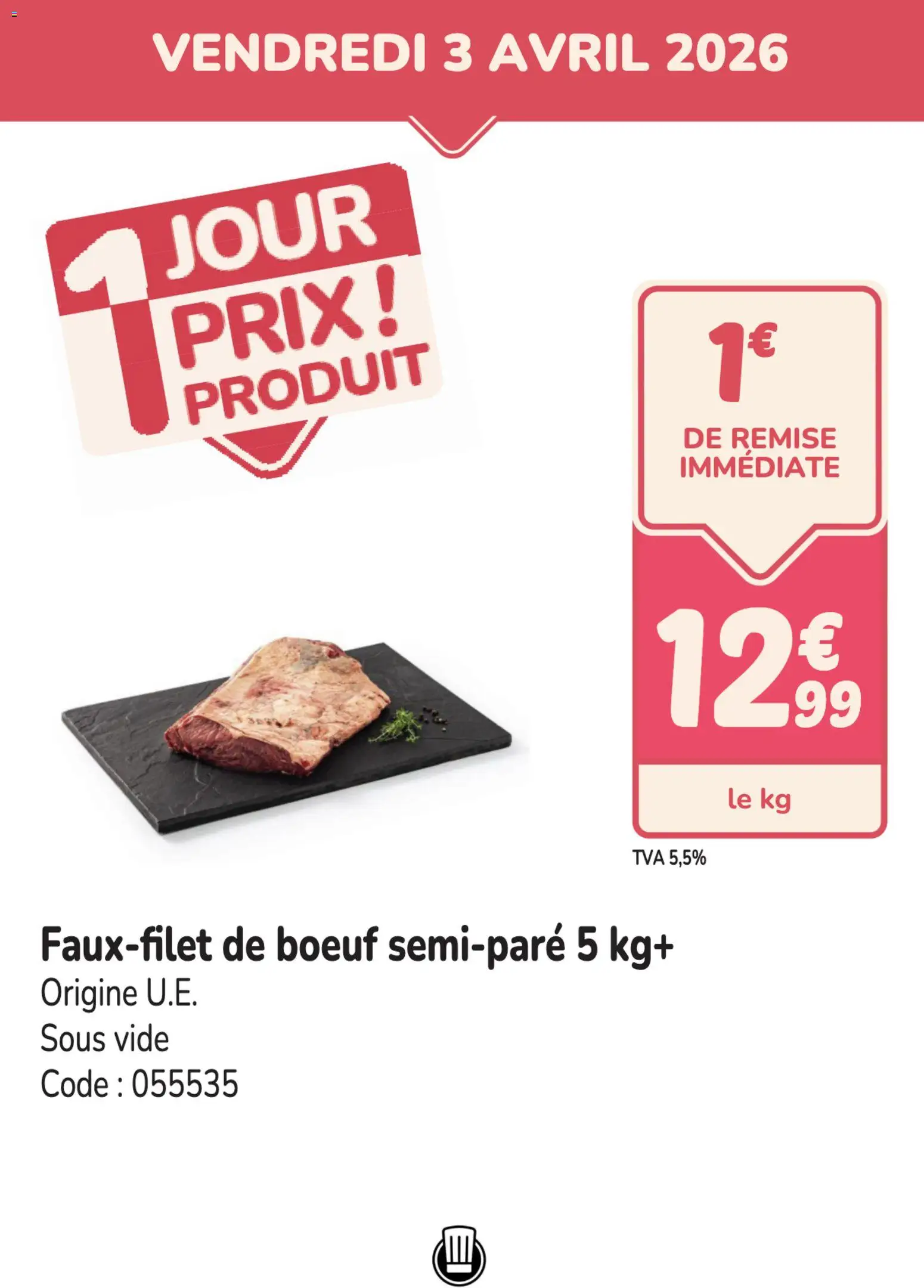 Prévisualisation de Promocash PROMO faux-filet du magasin Promocash formulaire valide 03/04/2026