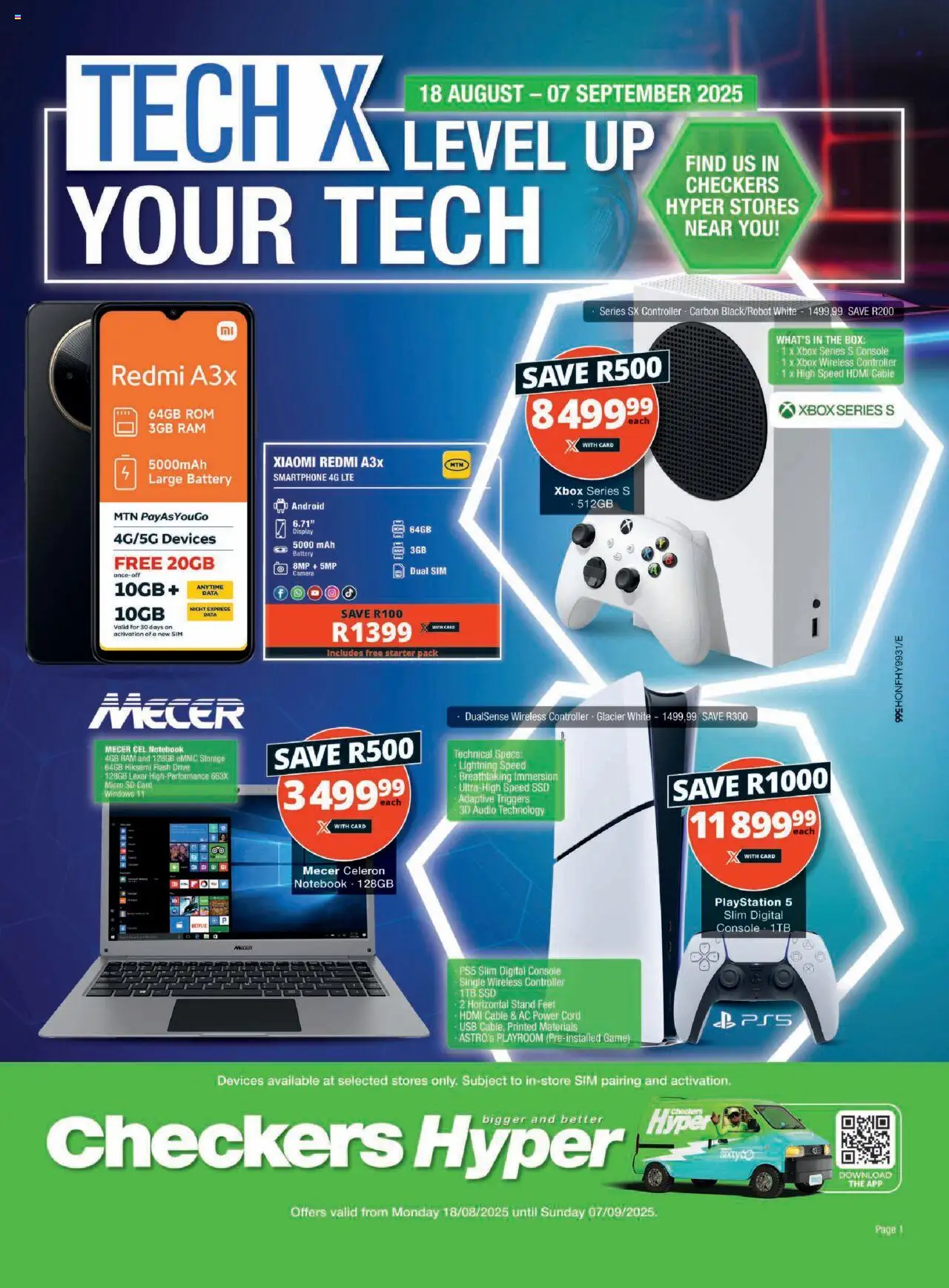 Checkers Hyper Tech X August Promotion 18/08 - 07/09/2025 >> Catalogue