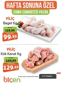 Biçen Market Hafta Sonuna Özel - Piliç Ürünleri 06.02.2026 - Broşürünün önizlemesi