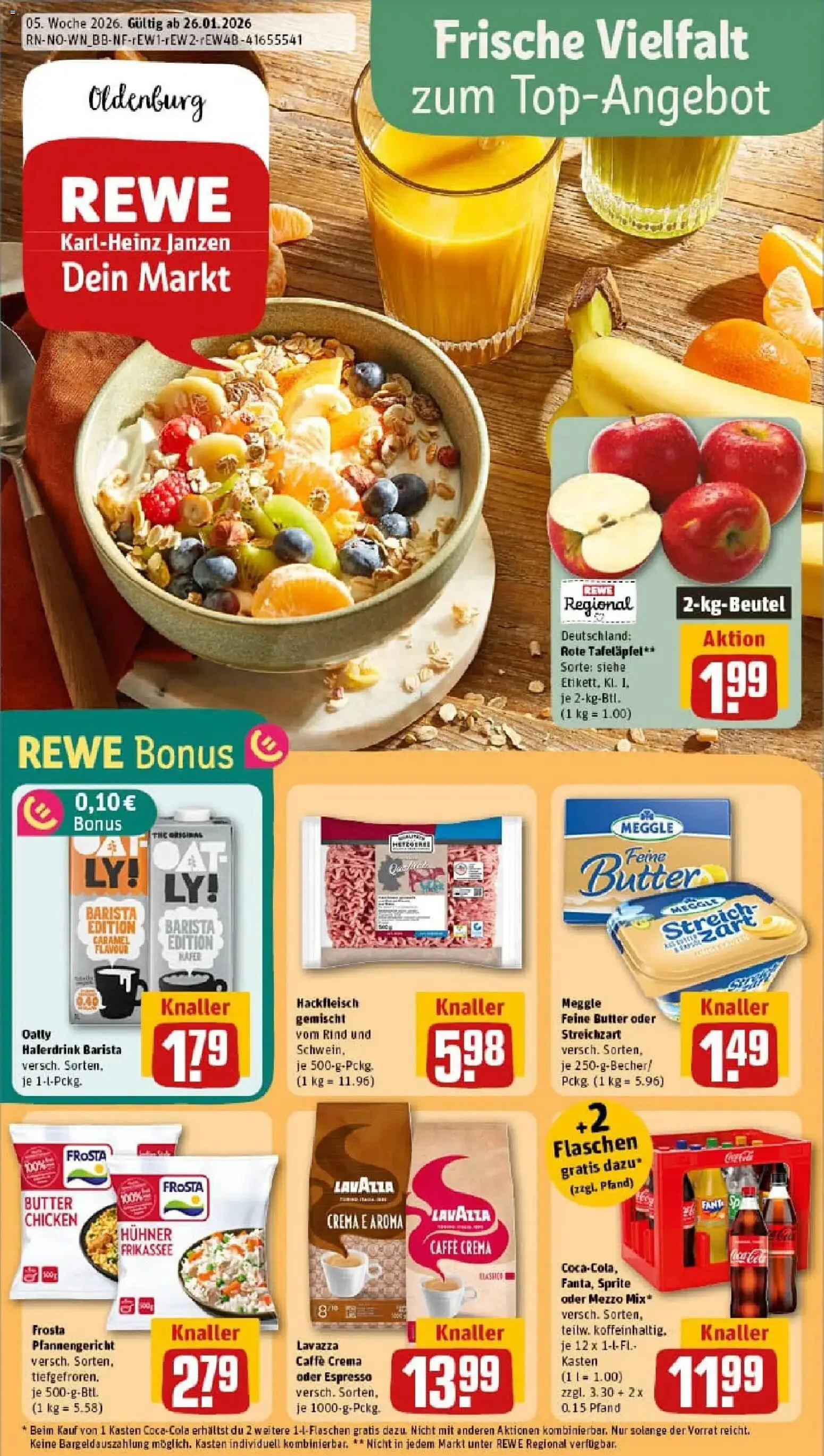 Vorschau von dem Prospekt des Geschäftes Rewe, gültig ab dem 26.01.2026