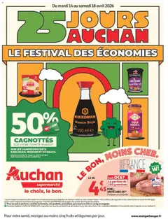 Voorbeeld van Auchan 25 jours supermarchés van winkel Auchan geldig vanaf 14/04/2026