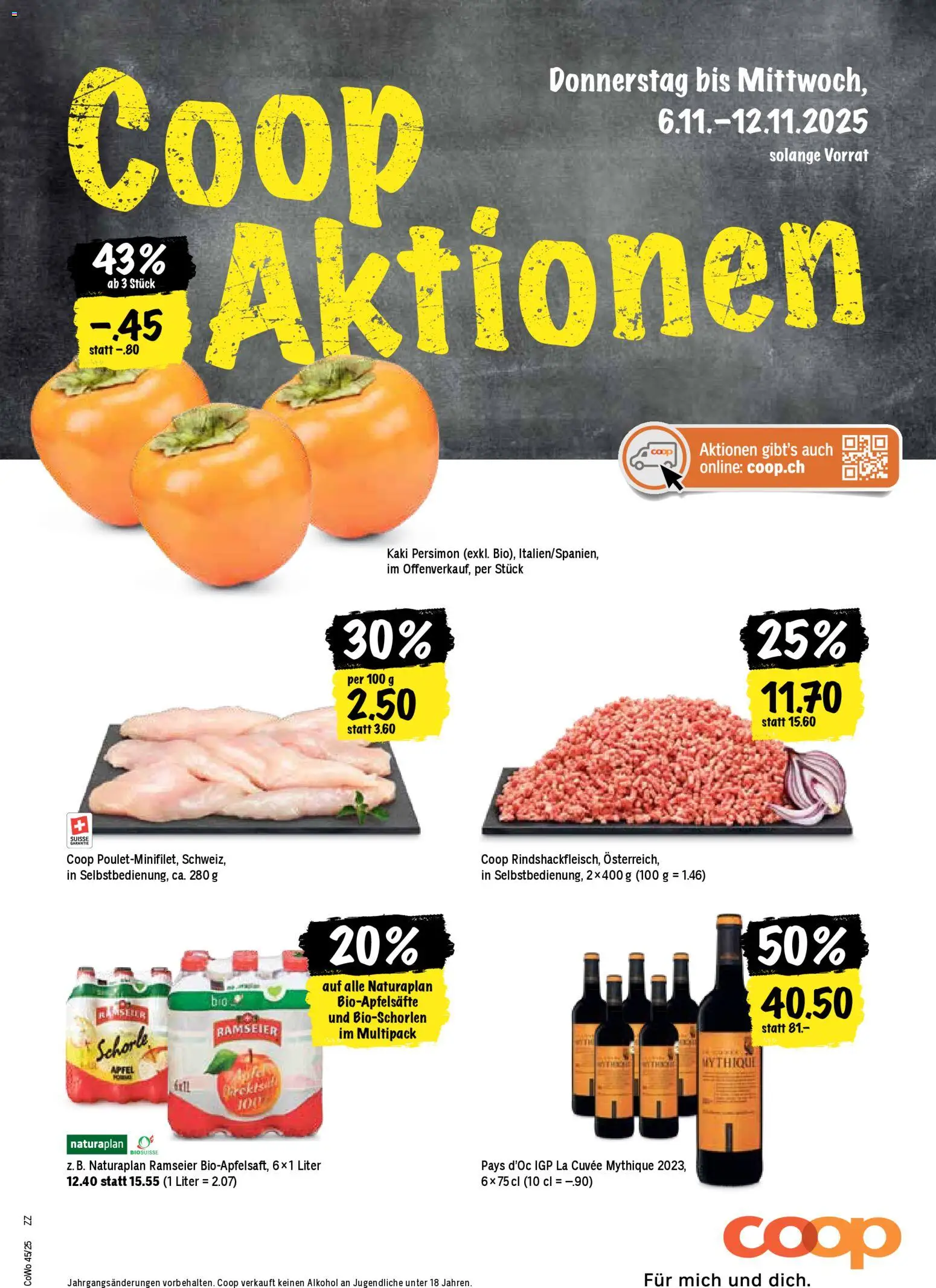 Vorschau des Merkblatts Aktionen vom Shop Coop gültig von 06.11.2025 bis 12.11.2025