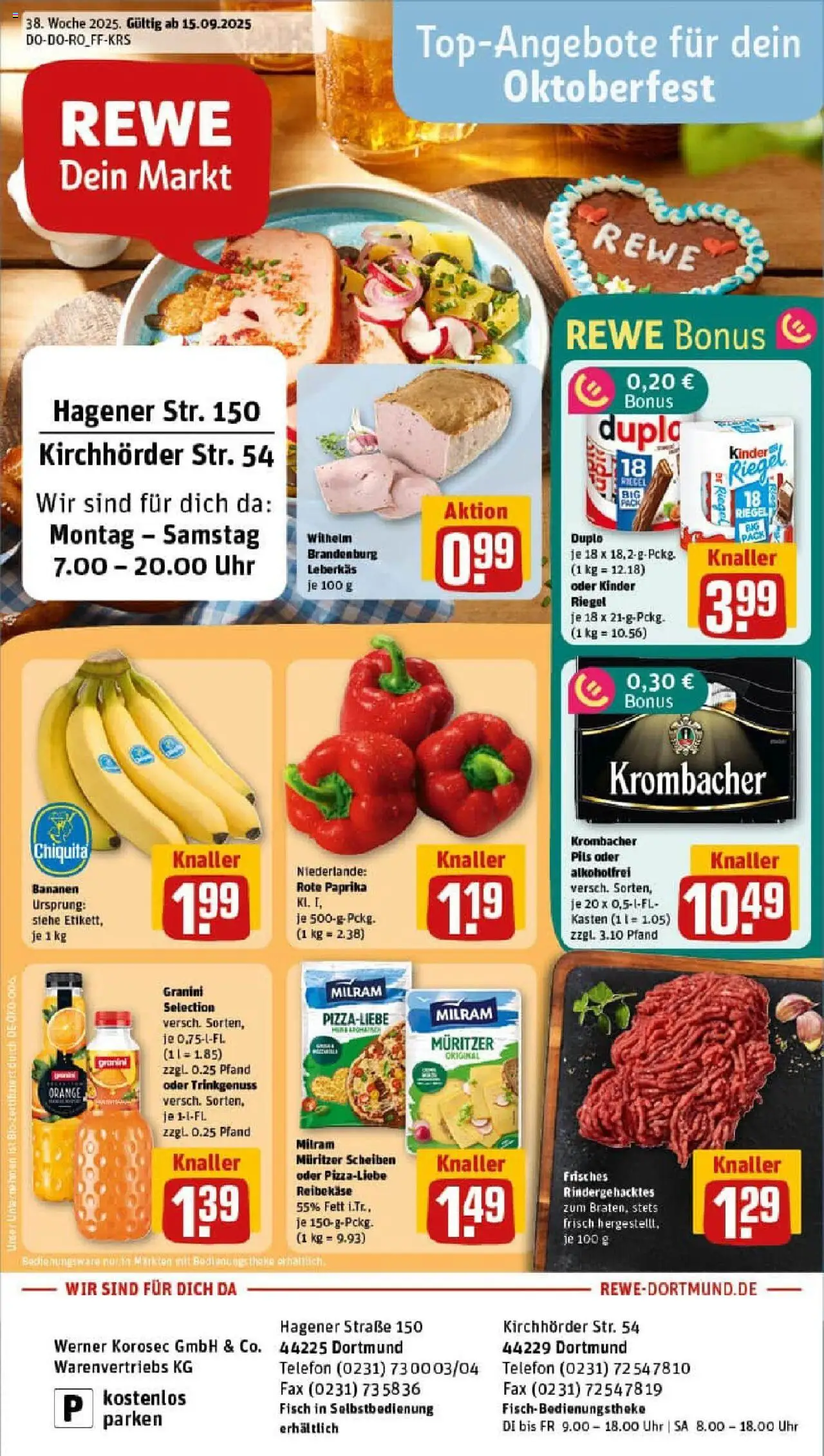REWE Prospekt ab 14.09.2025 nächste Woche - Prospekt Dortmund	
