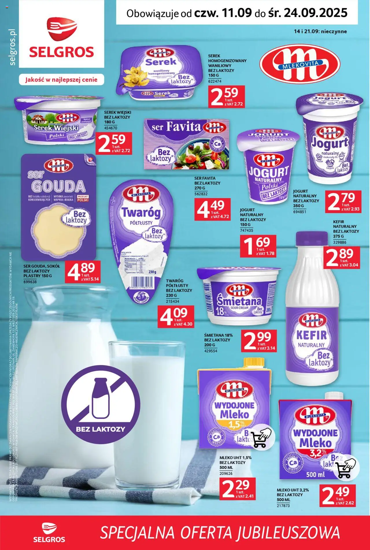Selgros cash&carry Specjalna oferta jubileuszowa od 11.09.2025 - Nowa Gazetka - Numer strony 1