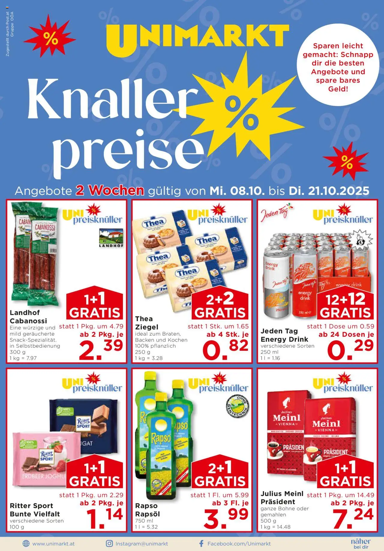 Unimarkt Innviertel ab (08.10.2025 - 21.10.2025) - Seite 1