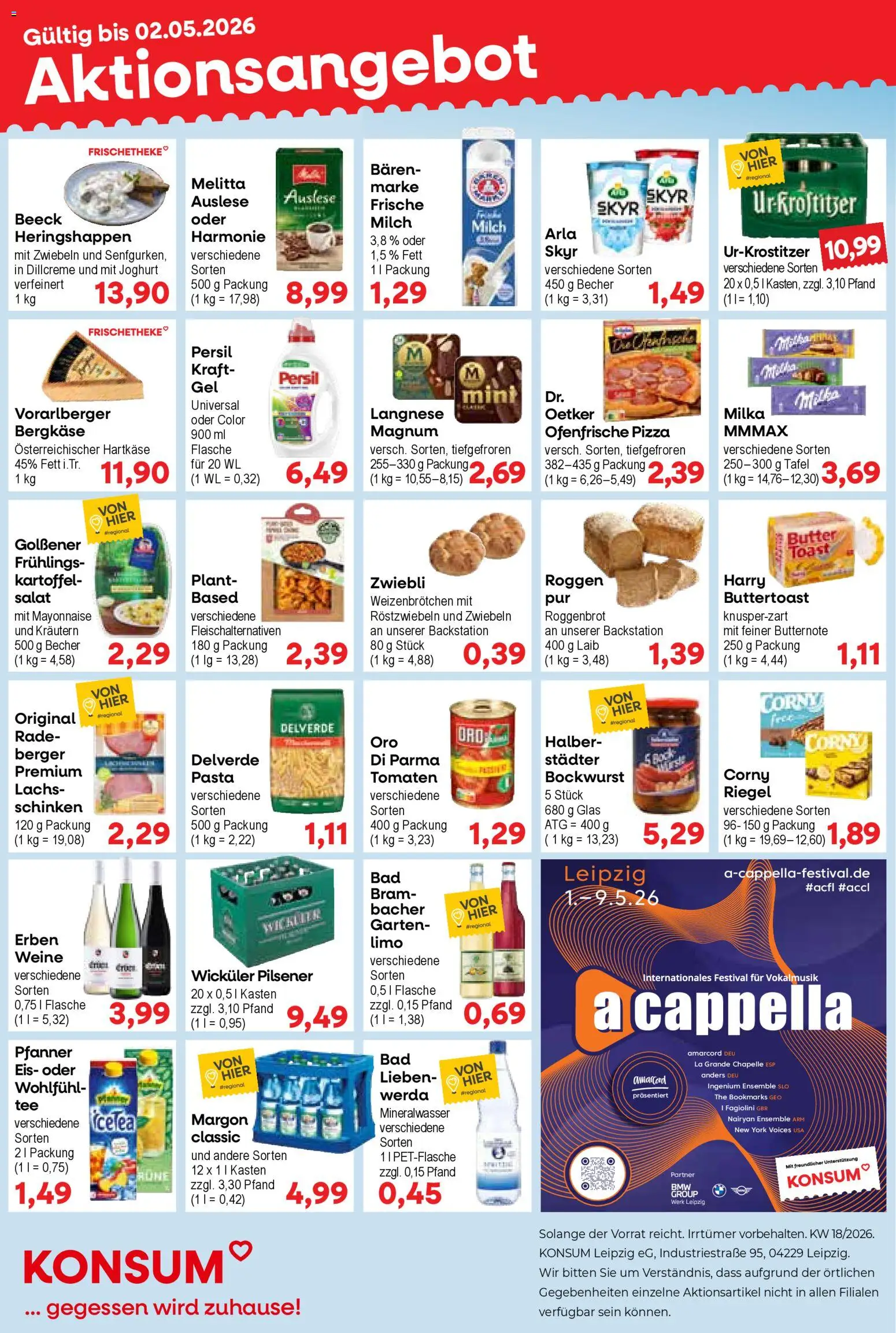 Vorschau von dem Prospekt des Geschäftes KONSUM Leipzig, gültig ab dem 27.04.2026