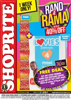 Preview of Shoprite flyer valid from 17/10/2025