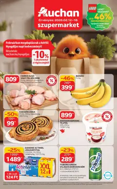 Auchan - Szupermarket akciós újság megtekintése, amely érvényes 2026.02.12.-től