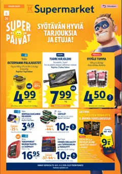 Kaupan K-Supermarket Tarjoukset esikatselu, voimassa 05/02/2026