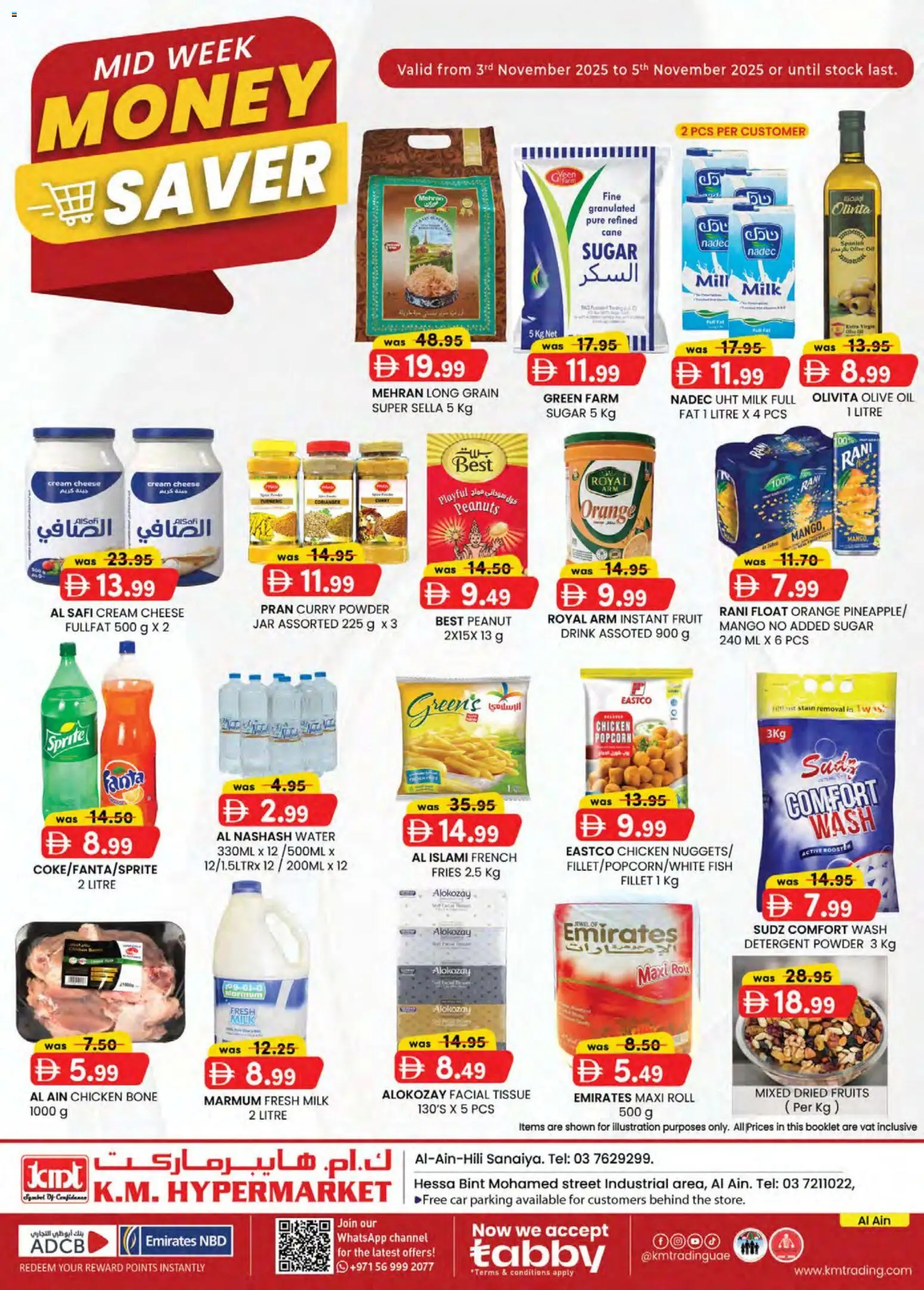 Preview of the catalogue Midweek Money Saver - Hili & Industrial Sanaiya Edition of store KM Trading valid from 3 Nov, 2025