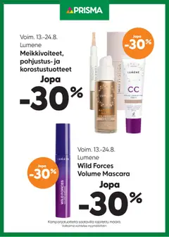 Kaupan Prisma Tarjoukset Lumene esikatselu, voimassa 13/08/2025