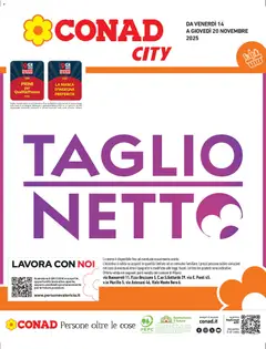 Anteprima dell'opuscolo Volantino City Lombardia dal negozio Conad valido da 14/11/2025