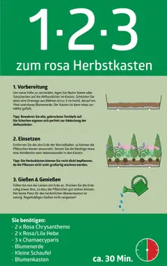 Vorschau der Angebote: bellaflora 1-2-3 zum rosa Herbstkasten gültig ab 13.02.2023