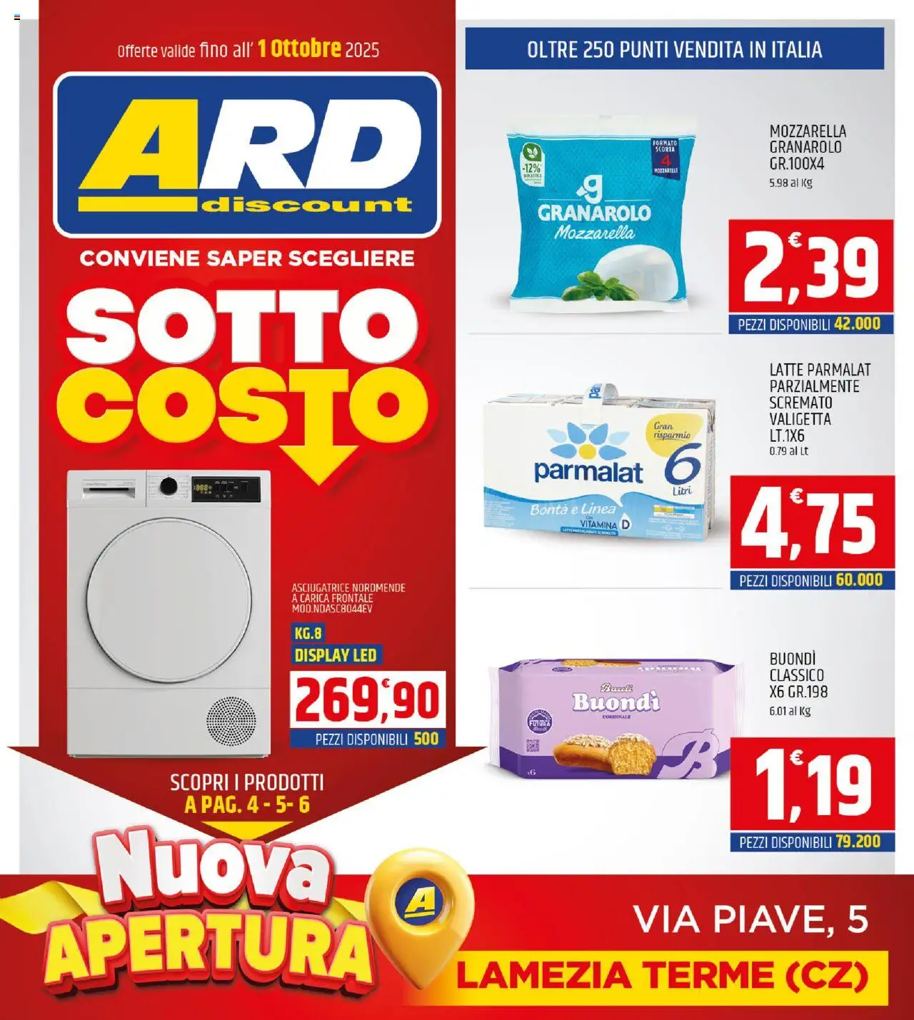 Volantino ARD Discount valido da 22/09/2025 numero di pagina 1
