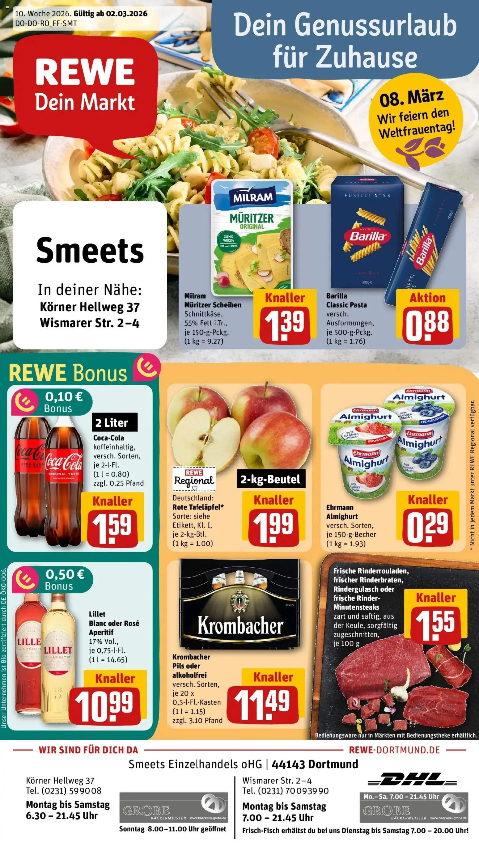 Vorschau von dem Prospekt des Geschäftes Rewe, gültig ab dem 02.03.2026