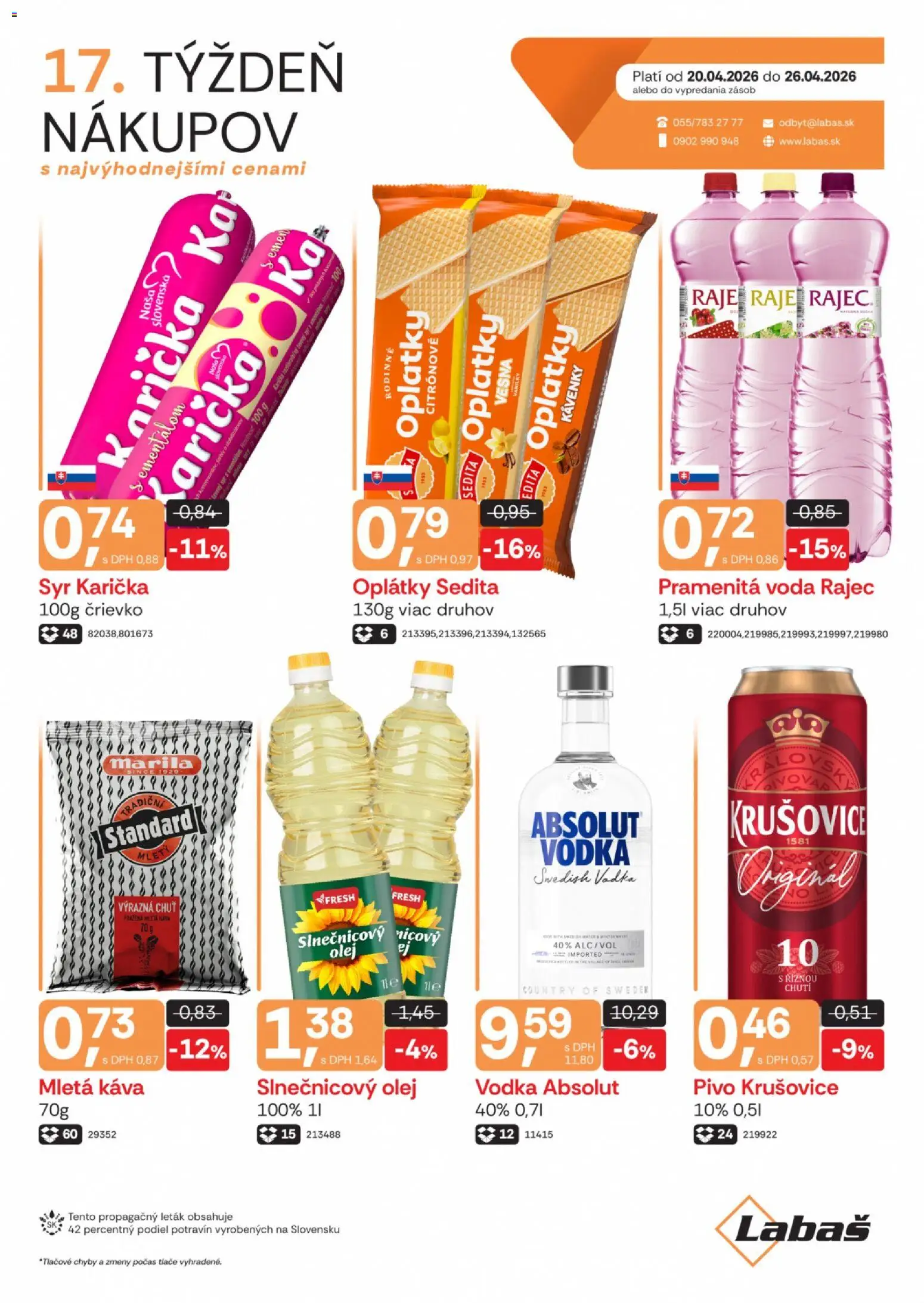 Náhľad Labaš letáku platného od 20.04.2026