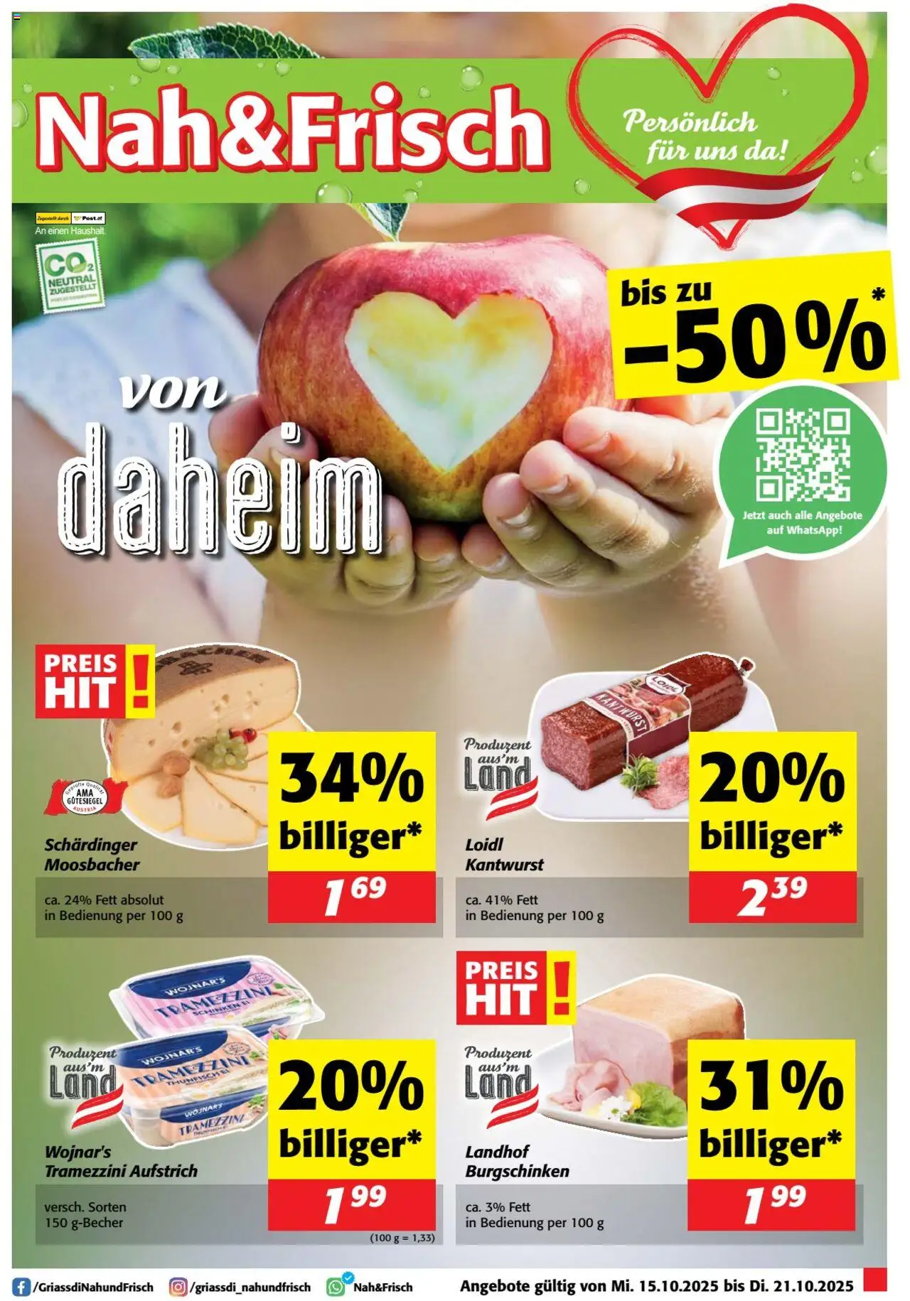  Nah und Frisch Flugblatt ab (15.10.2025 - 21.10.2025) - Seite 1