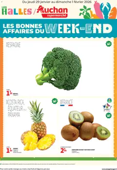 Voorbeeld van Les bons plans du week-end dans votre super ! van winkel Auchan geldig vanaf 29/01/2026