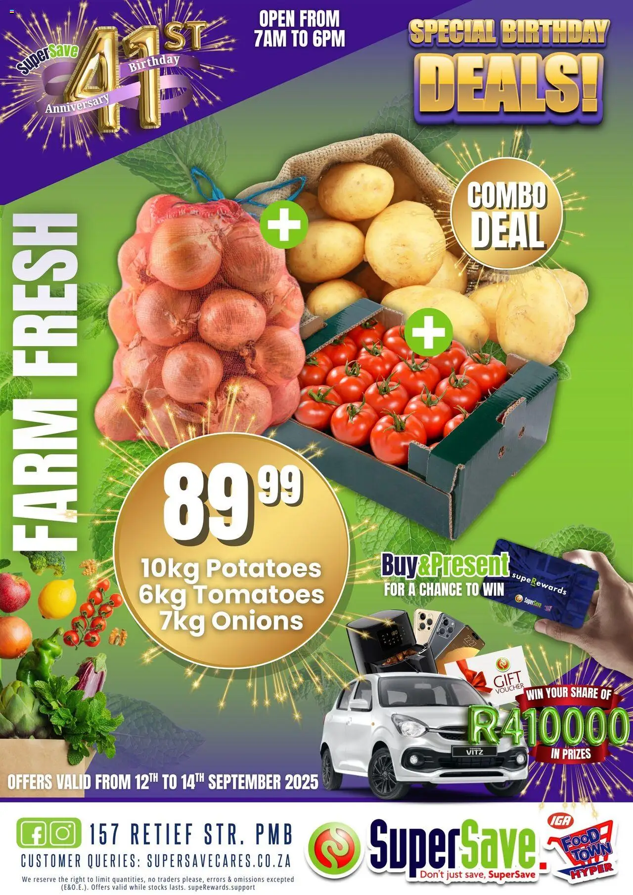 Super Save Produce Specials from 12/09 - 14/09/2025 > Promotions