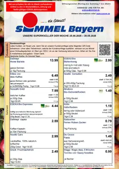 Vorschau von dem Prospekt des Geschäftes Simmel, gültig ab dem 25.08.2025