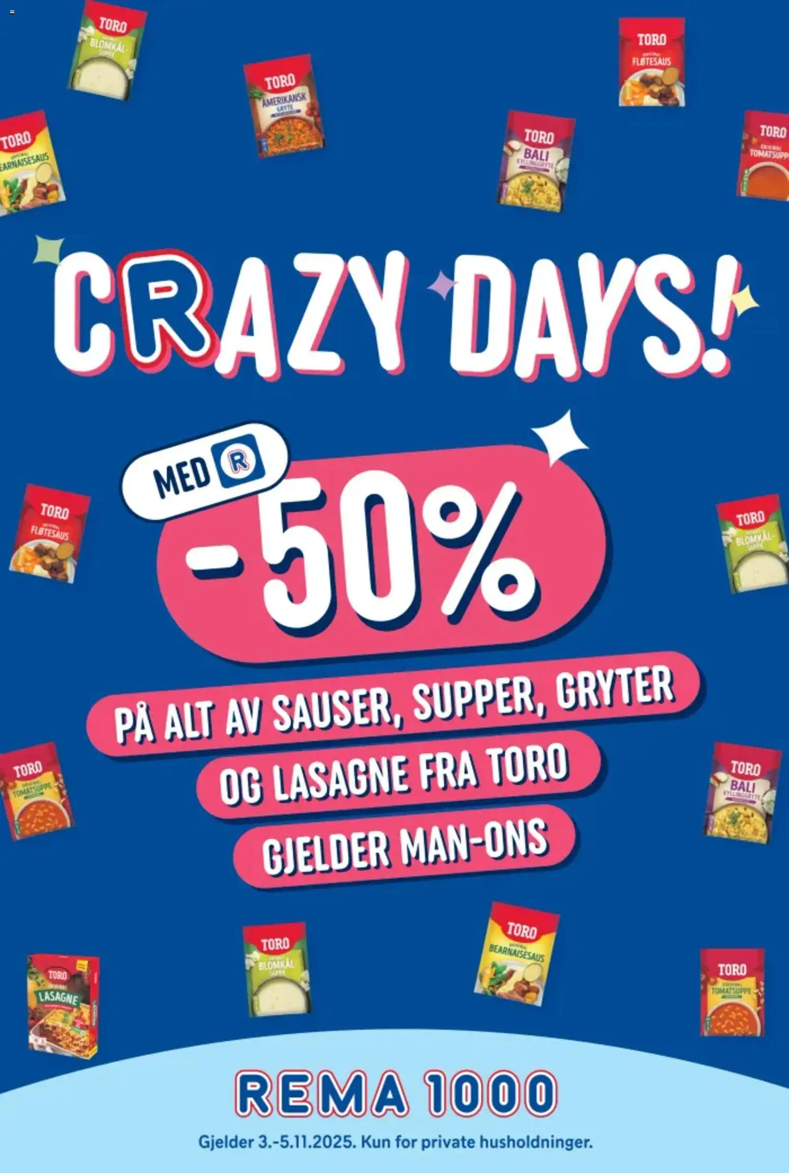 Forhåndsvis Crazy Days fra butikk Rema 1000 gyldig fra 03/11/2025