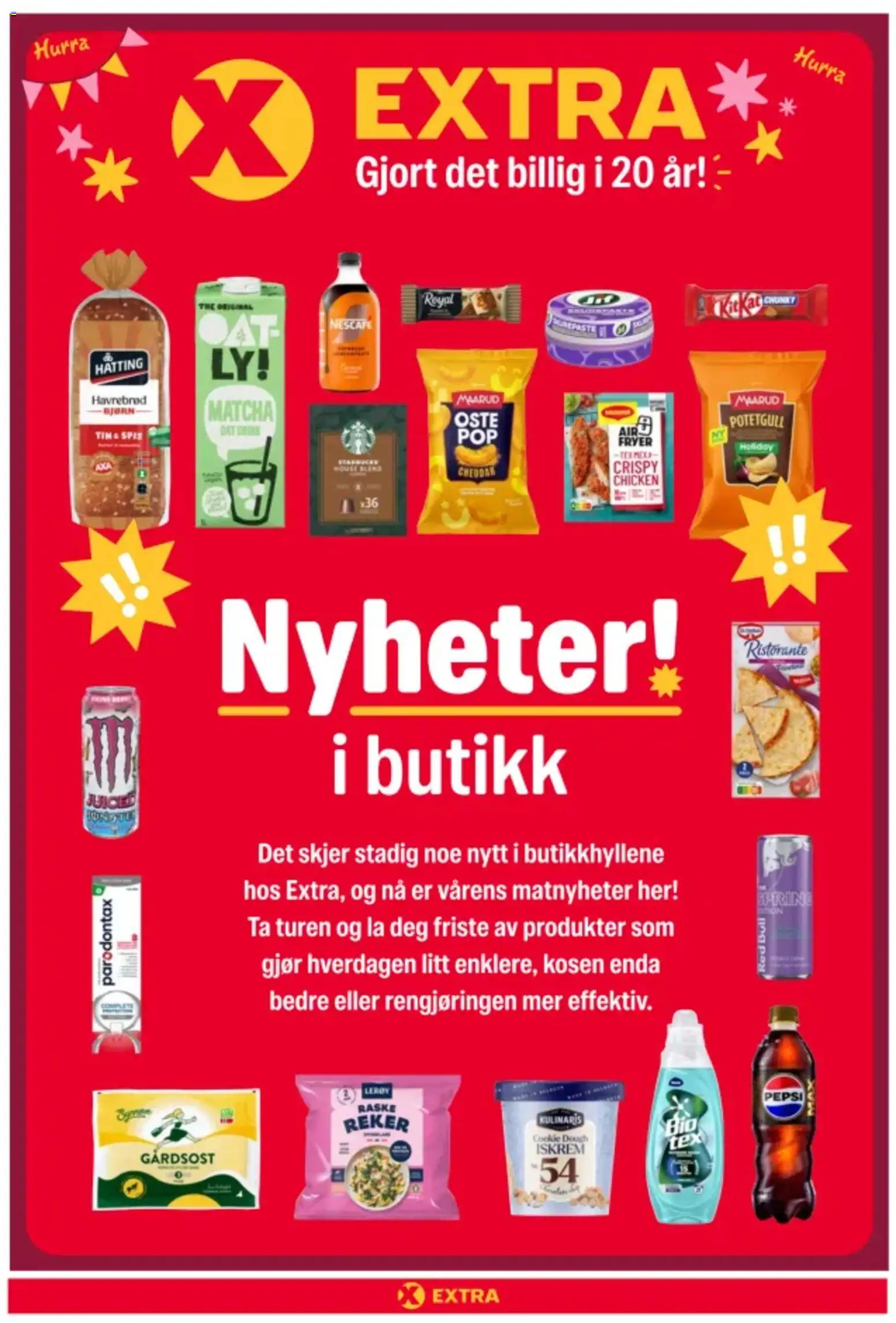 Forhåndsvis Nyheter i butikk fra butikk Coop Extra gyldig fra 16/02/2026