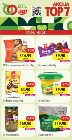 Pregled Senta Promet kataloga - važi od 27.04.2026