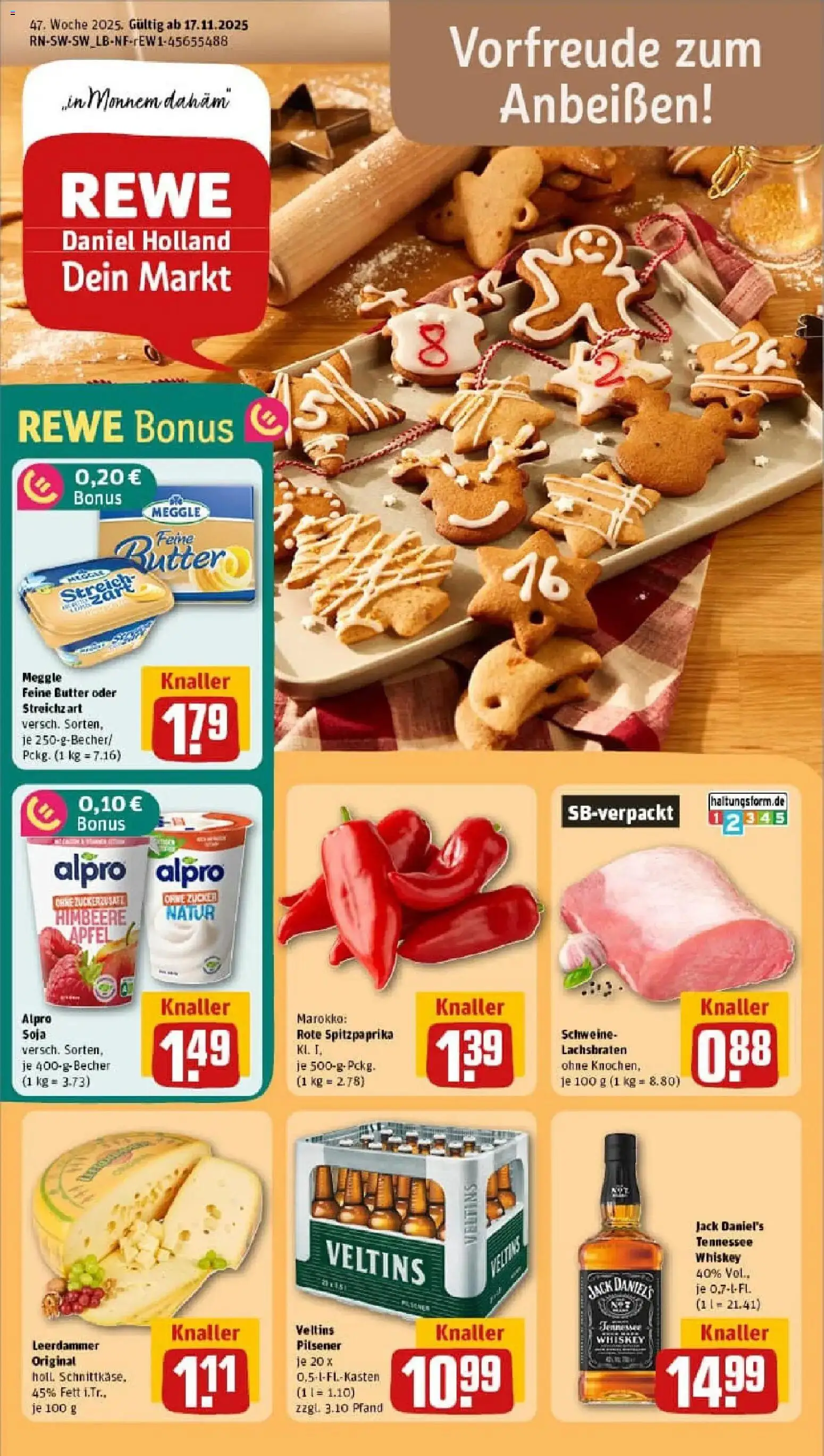 Vorschau von dem Prospekt des Geschäftes Rewe, gültig ab dem 17.11.2025