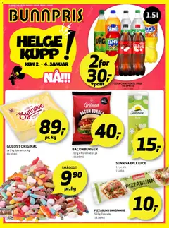 Forhåndsvis Kundeavis fra butikk Bunnpris gyldig fra 02/01/2026