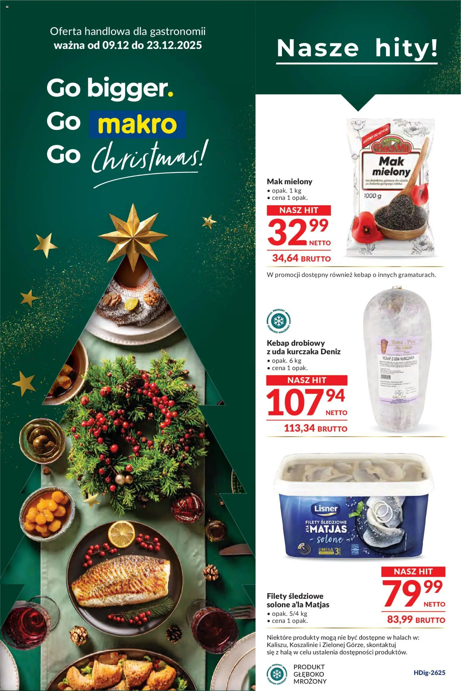 Pogląd gazetki "Oferta dla gastronomii" ze sklepu Makro ważnej od 09.12.2025 - Omega 3, Omega, Mak, Mak mielony