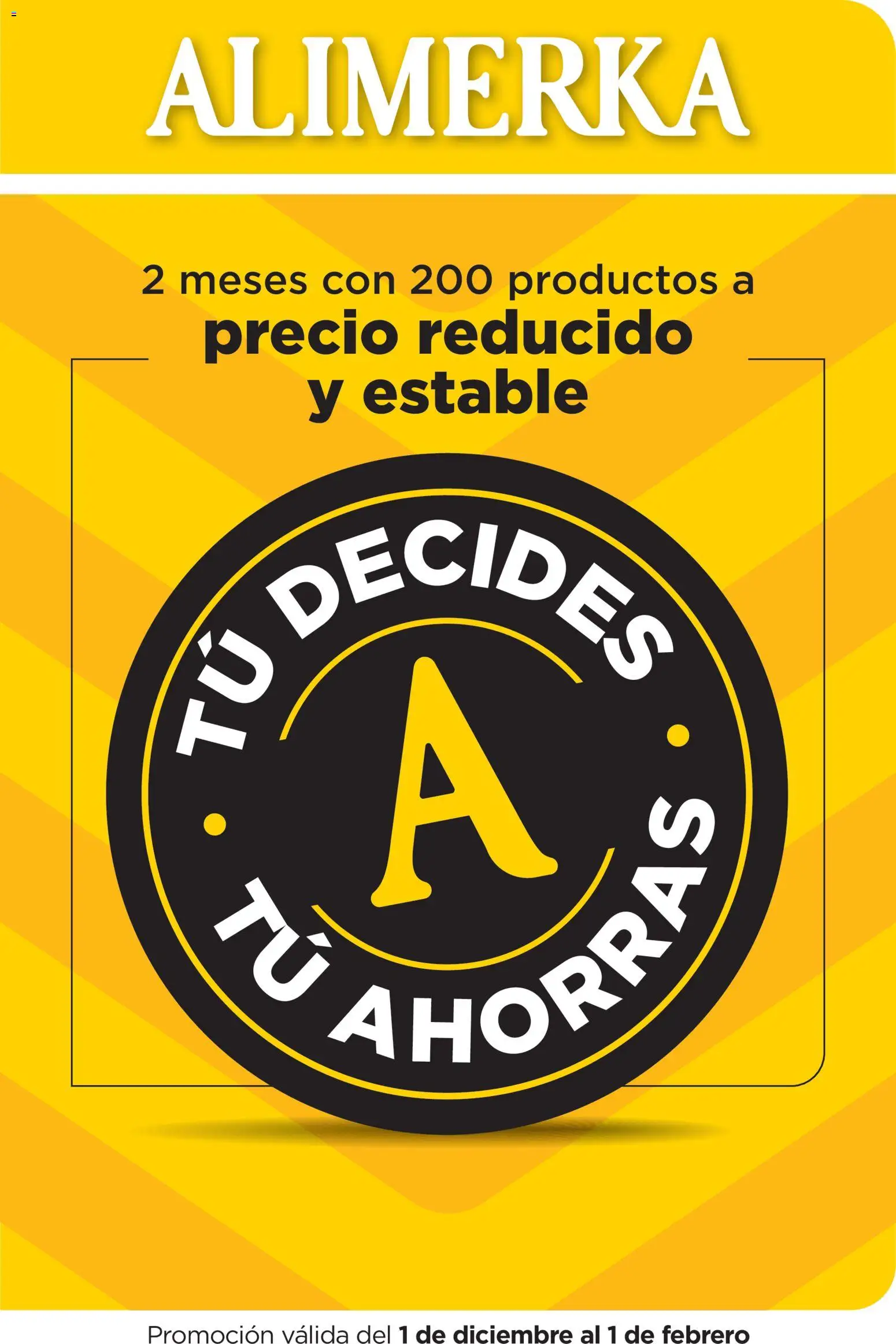 Vista previa del folleto de la tienda Alimerka válido desde el 01/12/2025 