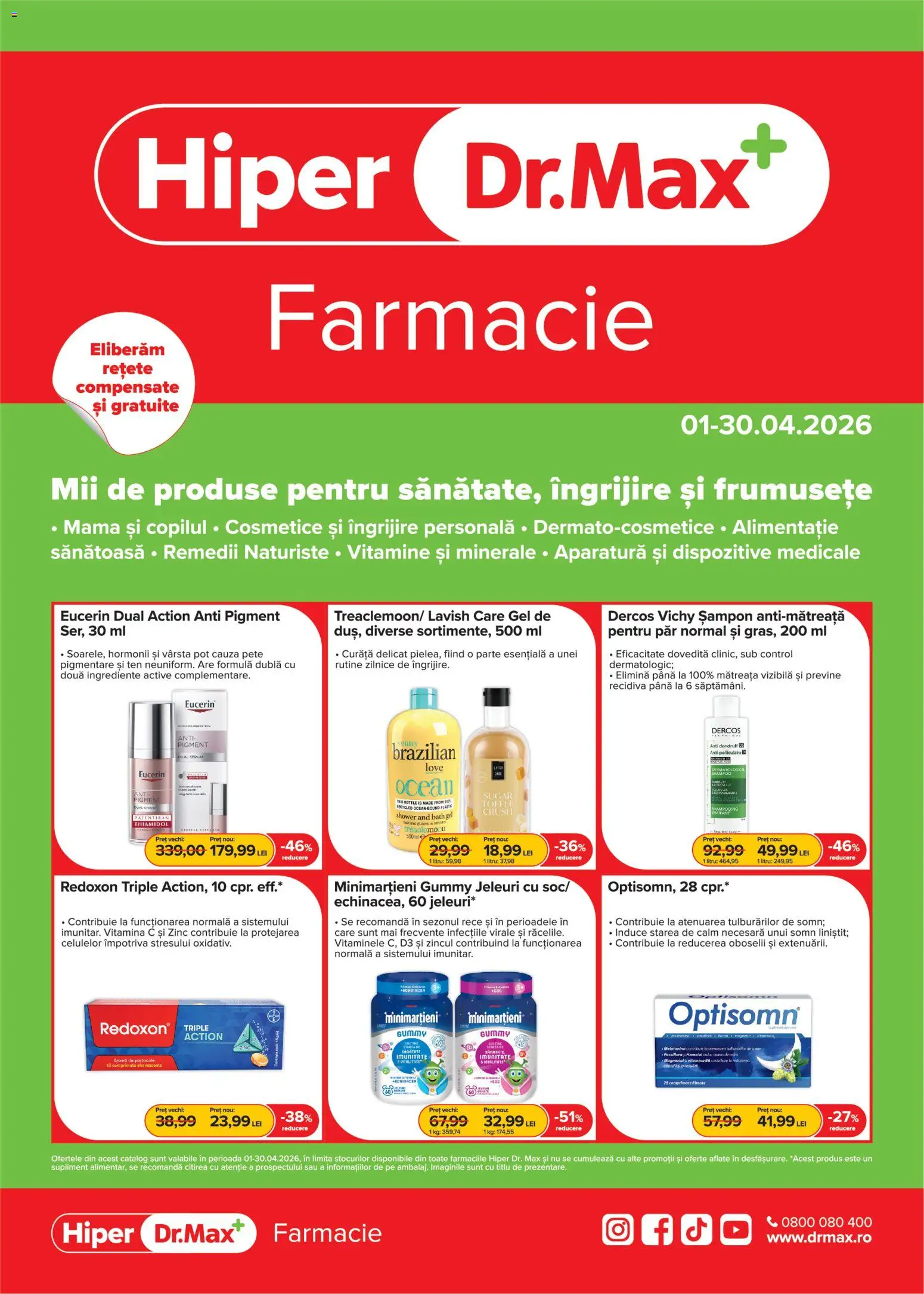 Previzualizarea de cataloage: Dr.Max Dr.Max Catalog Hiper-farmacii valabil de la 01.04.2026