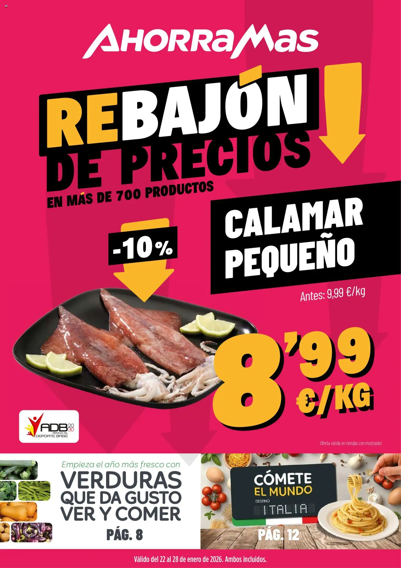 Vista previa del folleto de la tienda AhorraMas válido desde el 22/01/2026 