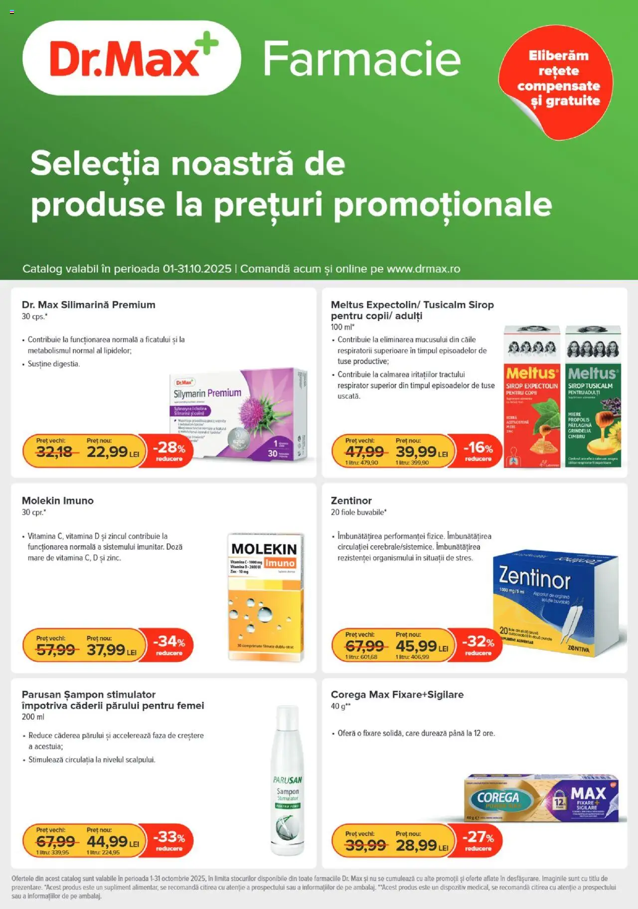 Dr.Max Catalog nou de la 01.10.2025 - Pagină 1