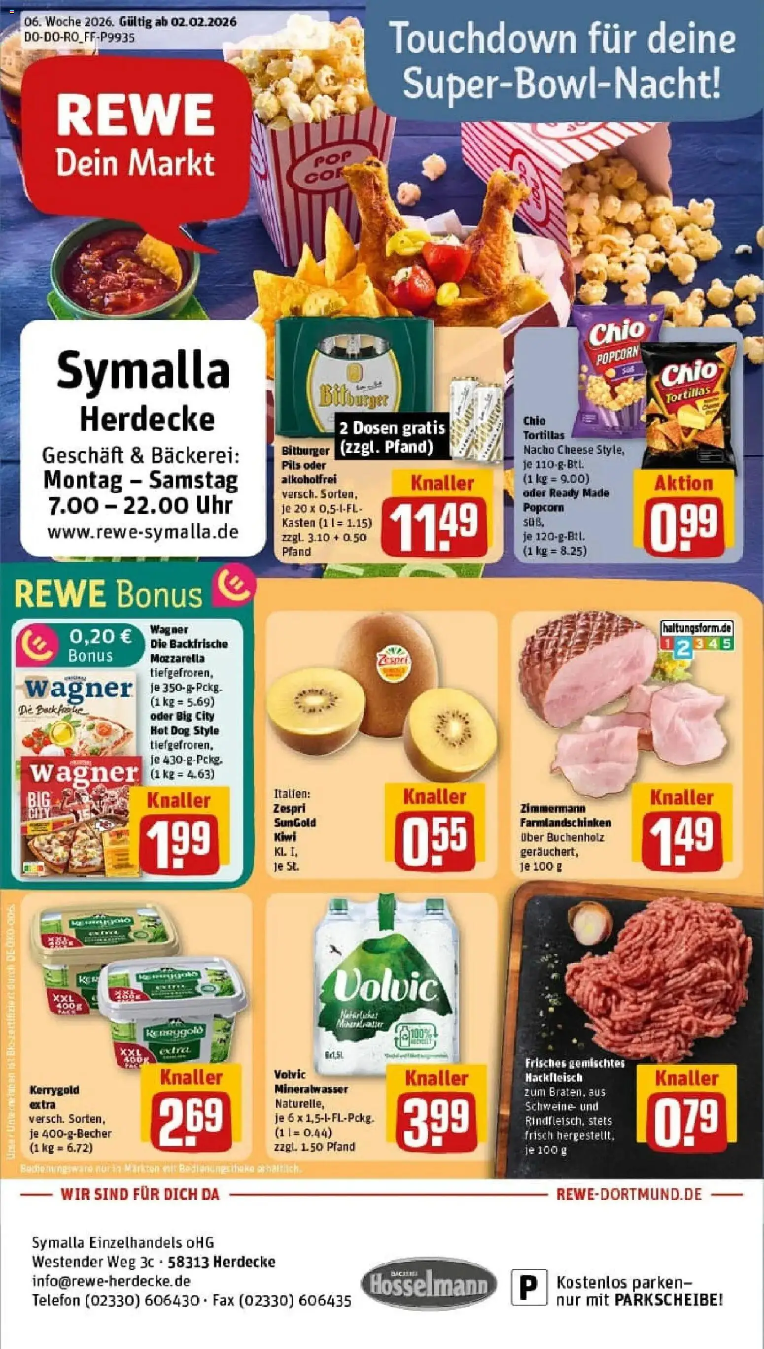 Vorschau von dem Prospekt des Geschäftes Rewe, gültig ab dem 02.02.2026