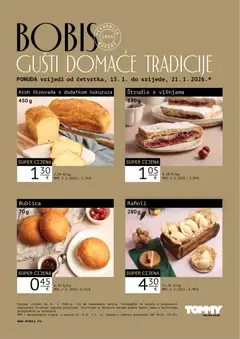 Pregled letka Bobis Super ponuda trgovine Tommy vrijedi od 15.01.2026