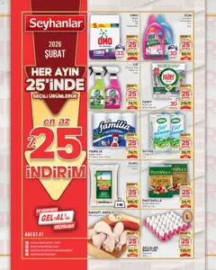 Seyhanlar Market Katalog %25 İndirim 25.02.2026 - Broşürünün önizlemesi