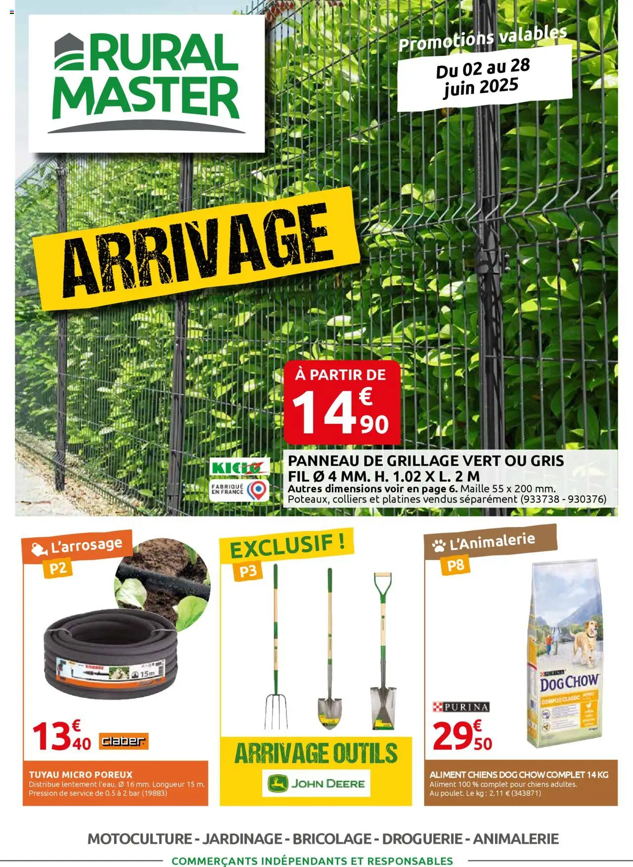 Catalogue de la boutique Rural Master valable du 02/06/2025 - Page numéro 1