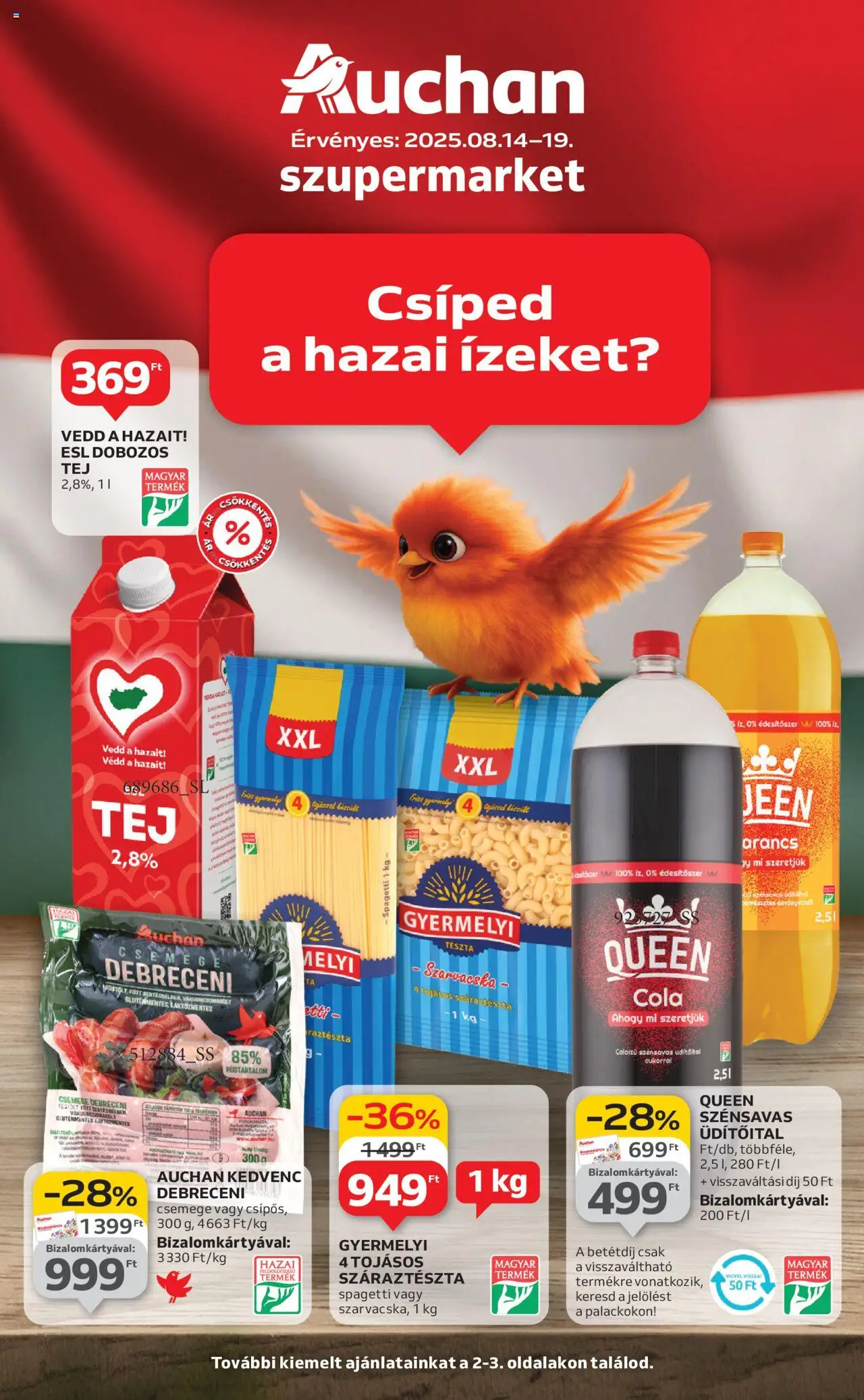 Auchan aktuális szórólap, érvényes 2025.08.14.-től - 1 oldal