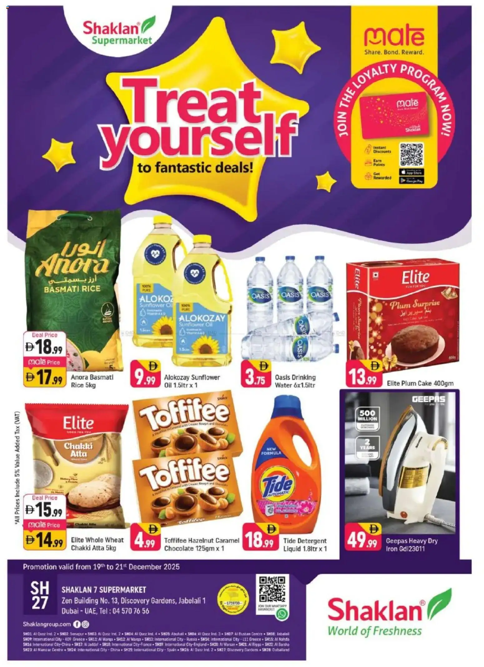 Preview of the catalogue Fantastic Deals - Shaklan 7 Supermarket, Zen Building, Jebel Ali of store Shaklan valid from 19 Dec, 2025