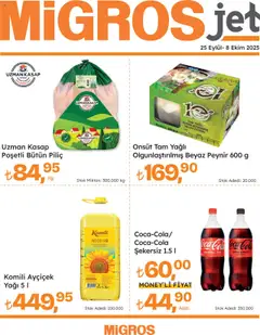 Migros Migros Jet Dijital 25.09.2025 - Broşürünün önizlemesi