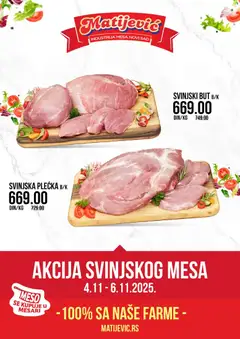 Pregled Matijevic kataloga - važi od 04.11.2025